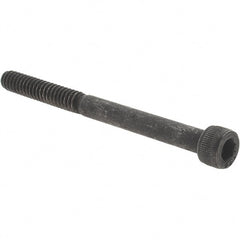 Value Collection - #10-24 UNC Hex Socket Drive, Socket Cap Screw - Alloy Steel, Black Oxide Finish, Partially Threaded, 2-1/4" Length Under Head - Exact Tooling