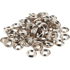 Value Collection - 3/32" Thick, Nickel-Plated Finish, Brass, Standard Countersunk Washer - 0.488" OD - Exact Tooling
