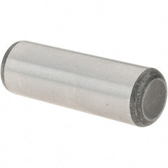 Value Collection - 1/2" Diam x 1-1/2" Pin Length Grade 8 Alloy Steel Standard Dowel Pin - C 50-58 Hardness, 51,000 Lb Breaking Strength, 1 Beveled & 1 Rounded End - Exact Tooling