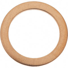 Value Collection - 9/16 SAE, 39/64" ID x 13/16" OD Oil Drain Plug Gasket - 1/32" Thick, Copper - Exact Tooling