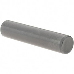 Value Collection - 3/8" Diam x 1-3/4" Pin Length Grade 8 Alloy Steel Standard Dowel Pin - Bright Finish, C 47-58 & C 60 (Surface) Hardness, 16,550 Lb (Single Shear), 33,100 Lb (Double Shear) Breaking Strength, 1 Beveled & 1 Rounded End - Exact Tooling