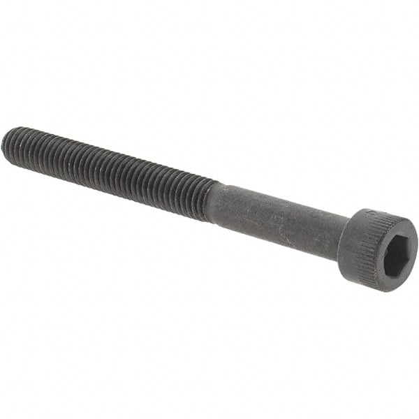 Value Collection - #10-32 UNF Hex Socket Drive, Socket Cap Screw - Alloy Steel, Black Oxide Finish, Partially Threaded, 2" Length Under Head - Exact Tooling