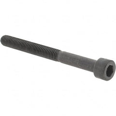 Value Collection - #10-32 UNF Hex Socket Drive, Socket Cap Screw - Alloy Steel, Black Oxide Finish, Partially Threaded, 2" Length Under Head - Exact Tooling