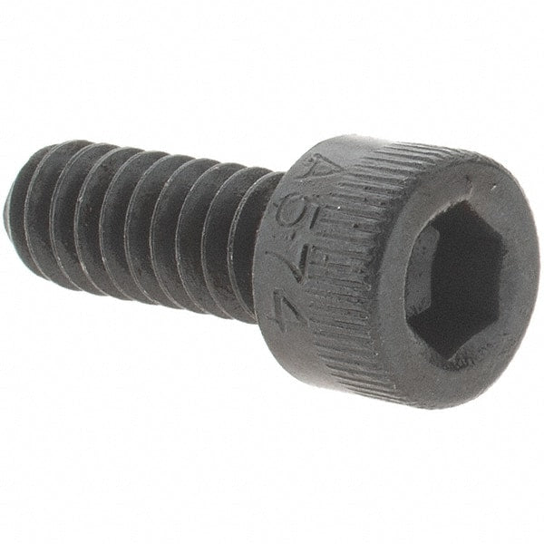 Value Collection - #10-24 UNC Hex Socket Drive, Socket Cap Screw - Alloy Steel, Black Oxide Finish, Fully Threaded, 1/2" Length Under Head - Exact Tooling
