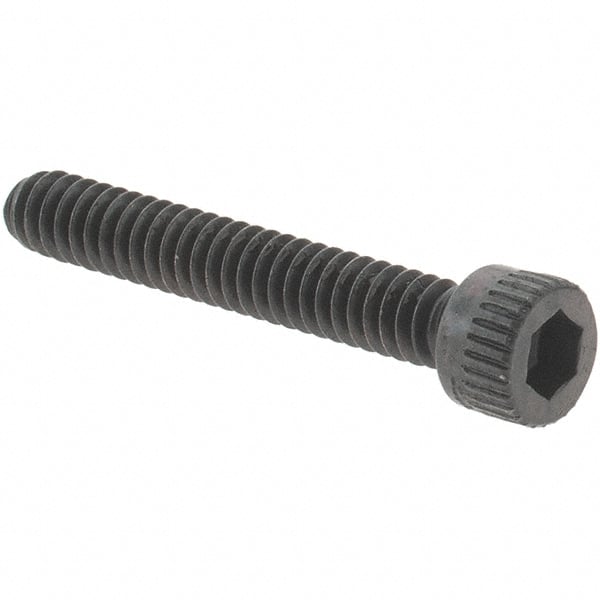 Value Collection - #4-40 UNC Hex Socket Drive, Socket Cap Screw - Alloy Steel, Black Oxide Finish, Fully Threaded, 3/4" Length Under Head - Exact Tooling