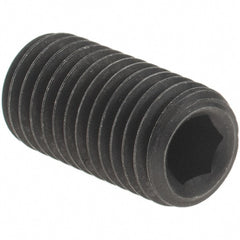 Value Collection - 5/16-24 UNF, 5/8" OAL, Cup Point Set Screw - Grade 8 Alloy Steel, 5/32" Key - Exact Tooling