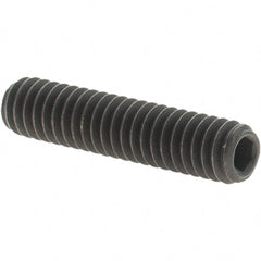 Value Collection - #8-32 UNC, 3/4" OAL, Cup Point Set Screw - Grade 8 Alloy Steel, 5/64" Key - Exact Tooling