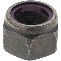 Value Collection - 1-14 UNF Grade 8 Hex Lock Nut with Nylon Insert - 1-7/16" Width Across Flats, 1-3/64" High, Uncoated - Exact Tooling