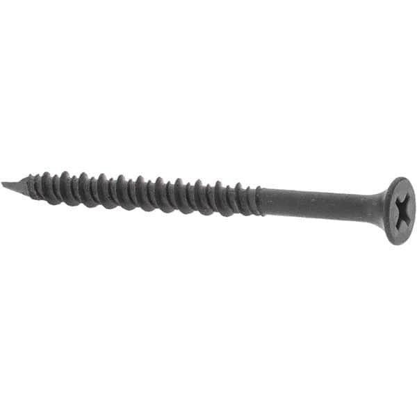 Value Collection - #8, 2-1/4" OAL, Phillips Drive Bugle Head, Steel Drywall Screws - Uncoated, Grade 2 - Exact Tooling