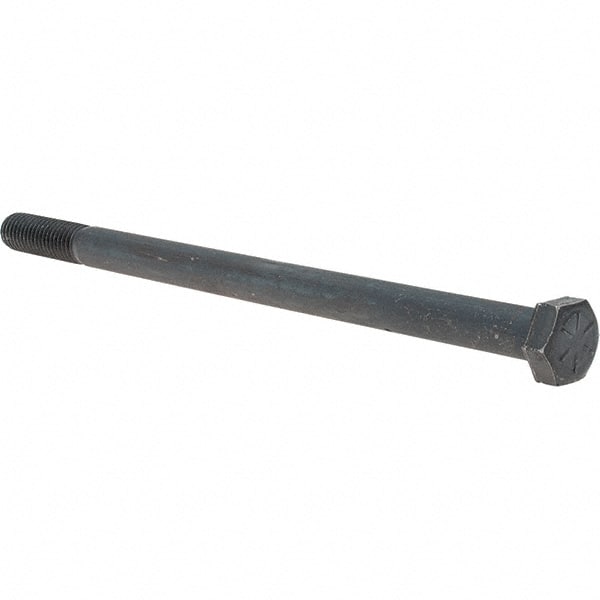 Value Collection - 1/2-13 UNC, 8-1/2" Length Under Head Hex Head Cap Screw - Partially Threaded, Grade 8 Alloy Steel, Uncoated, 3/4" Hex - Exact Tooling