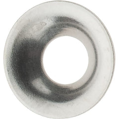 Value Collection - 5/64" Thick, Nickel-Plated Finish, Brass, Flush Type Finishing Washer - 0.425" OD - Exact Tooling