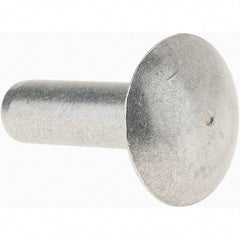 Value Collection - 3/16" Body Diam, Brazier Aluminum Solid Rivet - 5/8" Length Under Head - Exact Tooling