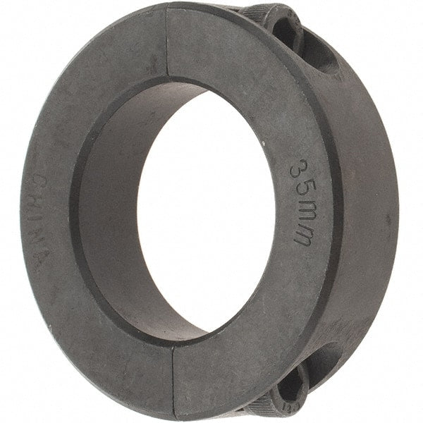 Value Collection - 35mm Bore, Steel, Two Piece Shaft Collar - 2-1/4" Outside Diam - Exact Tooling