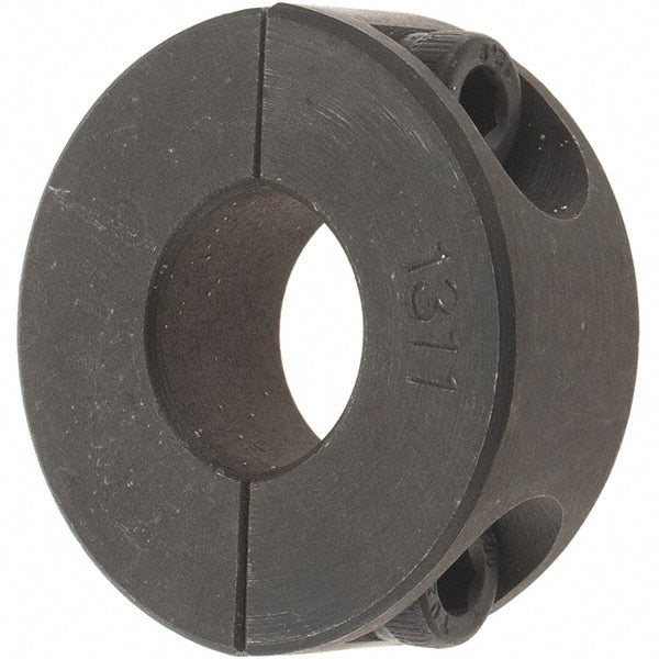 Value Collection - 13mm Bore, Steel, Two Piece Shaft Collar - 1-1/4" Outside Diam - Exact Tooling