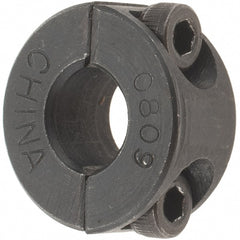 Value Collection - 8mm Bore, Steel, Two Piece Shaft Collar - 1" Outside Diam - Exact Tooling