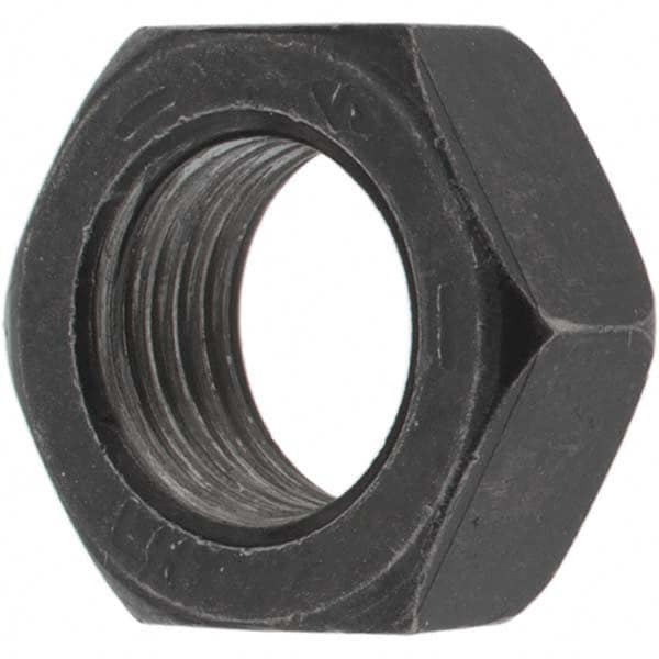 Value Collection - 1/2-20 UNF Steel Left Hand Hex Jam Nut - 3/4" Across Flats, 5/16" High, Zinc Clear Finish - Exact Tooling