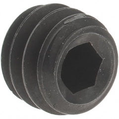 Value Collection - #12-24 UNC, 3/16" OAL, Cup Point Set Screw - Grade 8 Alloy Steel - Exact Tooling