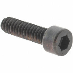 Value Collection - #3-48 UNC Hex Socket Drive, Socket Cap Screw - Alloy Steel, Black Oxide Finish, Fully Threaded, 3/8" Length Under Head - Exact Tooling