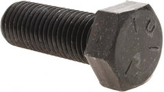 Value Collection - 7/8-9 UNC, 2-1/2" Length Under Head Hex Head Cap Screw - Fully Threaded, Grade 5 Steel, Uncoated, 1-5/16" Hex - Exact Tooling