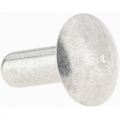 Value Collection - 3/16" Body Diam, Brazier Aluminum Solid Rivet - 1/2" Length Under Head - Exact Tooling