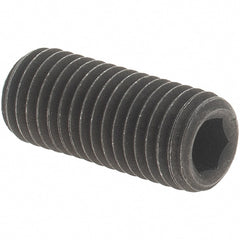Value Collection - 5/16-24 UNF, 3/4" OAL, Cup Point Set Screw - Grade 8 Alloy Steel, 5/32" Key - Exact Tooling