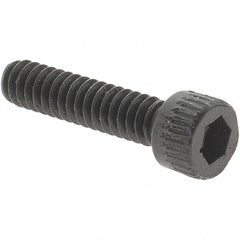 Value Collection - #4-40 UNC Hex Socket Drive, Socket Cap Screw - Alloy Steel, Black Oxide Finish, Fully Threaded, 1/2" Length Under Head - Exact Tooling