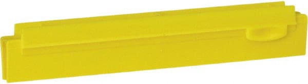 Vikan - 10" Rubber Blade Squeegee Refill - Double Edge, Yellow, Plastic Holder - Exact Tooling