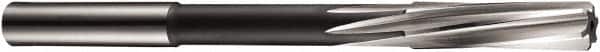 DORMER - 1.05mm Cobalt 3 Flute Chucking Reamer - Spiral Flute, 1mm Straight Shank, 5.5mm Flute Length, 34mm OAL - Exact Tooling