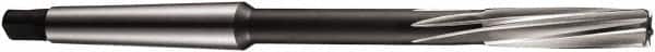 DORMER - 21mm Cobalt 8 Flute Chucking Reamer - Spiral Flute, 2MT Morse Taper Shank, 62mm Flute Length, 232mm OAL - Exact Tooling