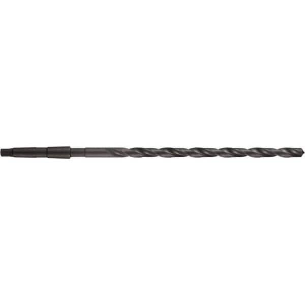 DORMER - 1-1/4", 3MT 118° Point High Speed Steel Taper Shank Drill Bit - Exact Tooling