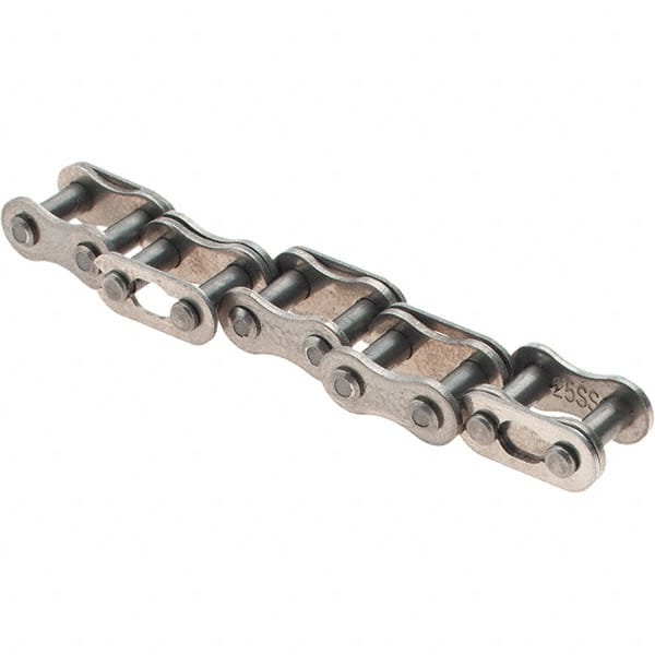 Value Collection - ANSI 25, Roller Chain Connecting Link - For Use with Stainless Steel Single Strand Chain - Exact Tooling