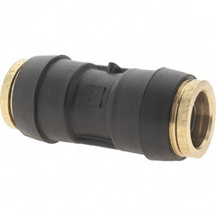 Parker - 5/8" Outside Diam, Brass Push-to-Connect Tube Union - 250 Max psi, Tube to Tube Connection - Exact Tooling