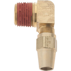 Parker - 3/8" OD, Brass Male Elbow - 400 Max Working psi, - Exact Tooling