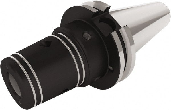 Seco - 25.4mm Hole Diam, CAT50 Taper Shank Shrink Fit Tool Holder & Adapter - 101.6mm Projection, 44mm Nose Diam, 58.5mm Clamping Depth, Through Coolant - Exact Tooling