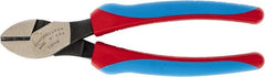 Channellock - 7-7/16" OAL, 5/32" Capacity, Diagonal Cutter - 7/8" Jaw Length x 7-15/32" Jaw Width, Straight Head, Comfort Grips Handle - Exact Tooling