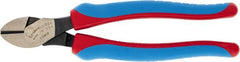 Channellock - 8" OAL, 5/32" Capacity, Diagonal Cutter - 7/8" Jaw Length x 8-19/64" Jaw Width, Straight Head, Comfort Grips Handle - Exact Tooling