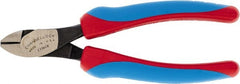 Channellock - 6" OAL, 5/32" Capacity, Diagonal Cutter - 9/16" Jaw Length x 6-11/32" Jaw Width, Straight Head, Comfort Grips Handle - Exact Tooling