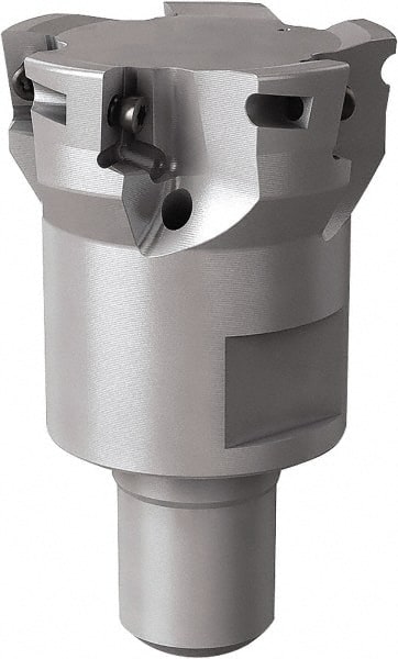 Seco - 40mm Cut Diam, 6mm Max Depth of Cut, Indexable Plunge End Mill - M16 Modular Connection, Multiple Insert Styles, R217.79 Toolholder Style, Through Coolant, Series Turbo 10 - Exact Tooling