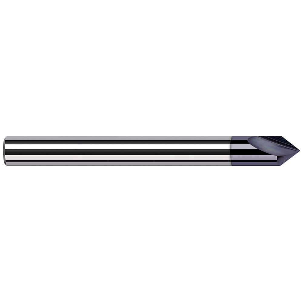 Harvey Tool - 45° 1/4" Diam 2-1/2" OAL Pointed Engraving Cutters - Exact Tooling