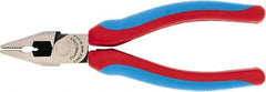 Channellock - 6" OAL, 1-3/16" Jaw Length x 13/16" Jaw Width, Combination Pliers - Crosshatch Jaw, Comfort Grip Handles - Exact Tooling