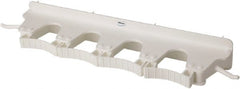 Vikan - 22 Lb Capacity, 3-5/32" Projection, Polypropylene/Rubber Wall Strip Organizer - 15-1/2" OAL - Exact Tooling
