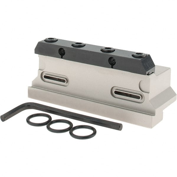 Iscar - Tool Block Style TGTBU, 1.26" Blade Height, 4.331" OAL, 2.11"& OAH, Indexable Cutoff Blade Tool Block - 1-1/4" Shank Height, 1.142" Shank Width, Through Coolant, Series JetHPLine - Exact Tooling