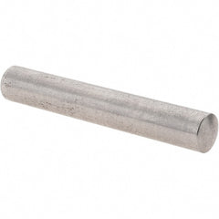 Value Collection - 8mm Diam x 50mm Pin Length 303 Stainless Steel Precision Dowel Pin - Unhardened, 1 Beveled & 1 Rounded End - Exact Tooling