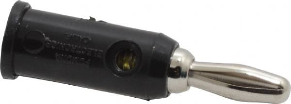 Pomona - Black Electrical Test Equipment Banana Plug - Use with 0.161-0.166" Panels, Binding Post Banana Jacks - Exact Tooling