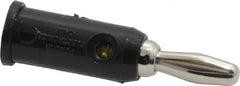 Pomona - Black Electrical Test Equipment Banana Plug - Use with 0.161-0.166" Panels, Binding Post Banana Jacks - Exact Tooling