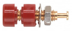 Pomona - Black Electrical Test Equipment Jack - Use with 0.080 Pin Tip Plugs, 0.250" Panels - Exact Tooling