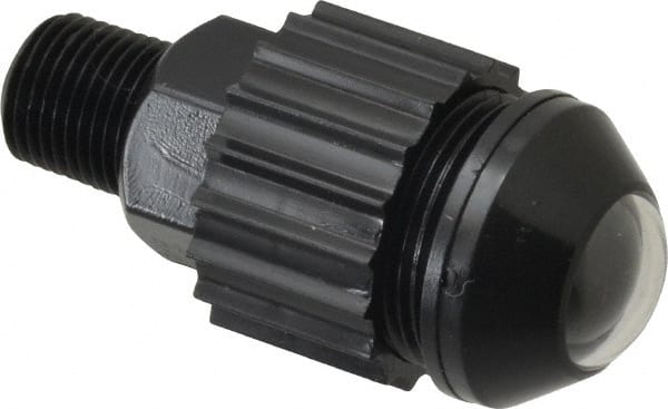 Norgren - 1/8" Male NPTF Bottom Rotowink Pressure Indicator - 15 to 150 psiG, Black Unactuated Color & Red Actuated Color - Exact Tooling