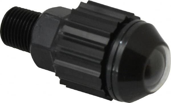 Norgren - 1/8" Male NPTF Bottom Rotowink Pressure Indicator - 15 to 150 psiG, Black Unactuated Color & Green Actuated Color - Exact Tooling