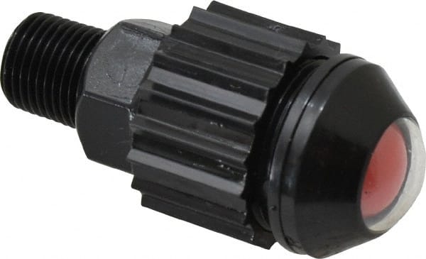 Norgren - 1/8" Male NPTF Bottom Rotowink Pressure Indicator - 15 to 150 psiG, Red Unactuated Color & Green Actuated Color - Exact Tooling