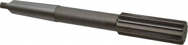 Interstate - 1-9/16" High Speed Steel 12 Flute Chucking Reamer - Straight Flute, 4MT Morse Taper Shank, 3-1/2" Flute Length, 12-1/2" OAL - Exact Tooling